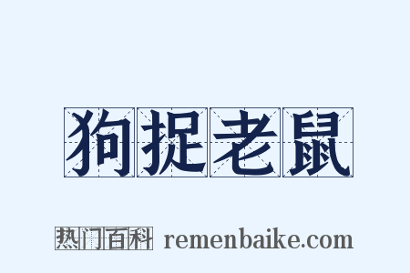 狗捉老鼠是什么意思的图片